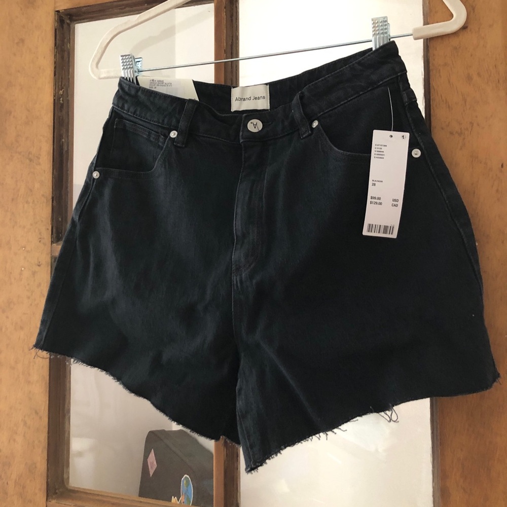 Abrand Venice Short - cutoff Jean shorts, women’s size 28, black